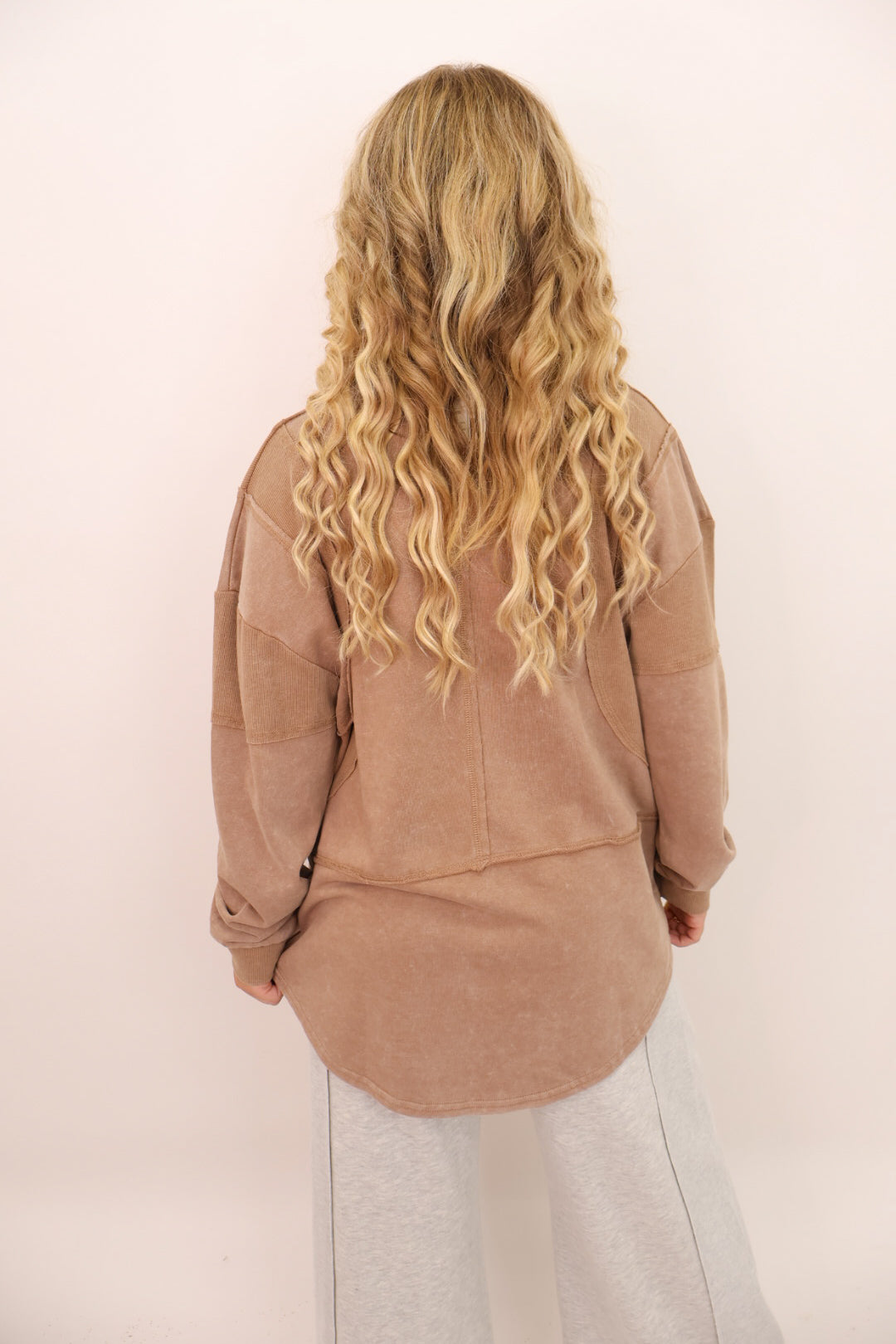 Washed Pullover - Mocha