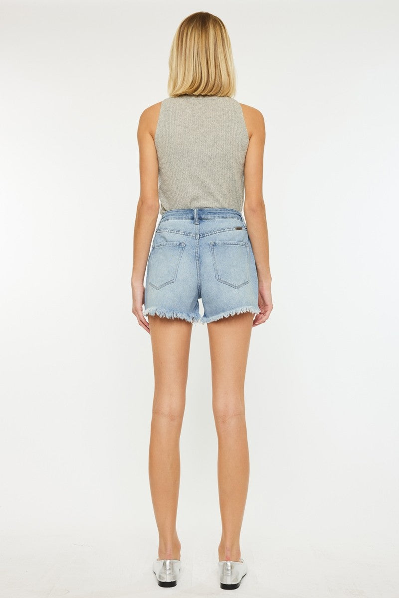 Goldie High Rise Denim Shorts