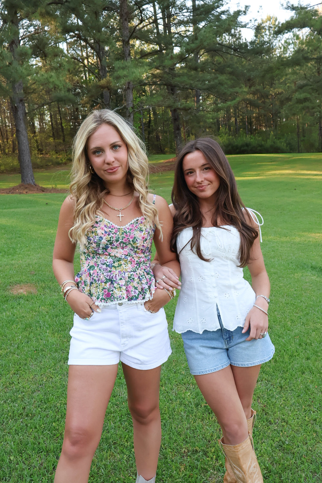 Garden Party Cami Peplum Top