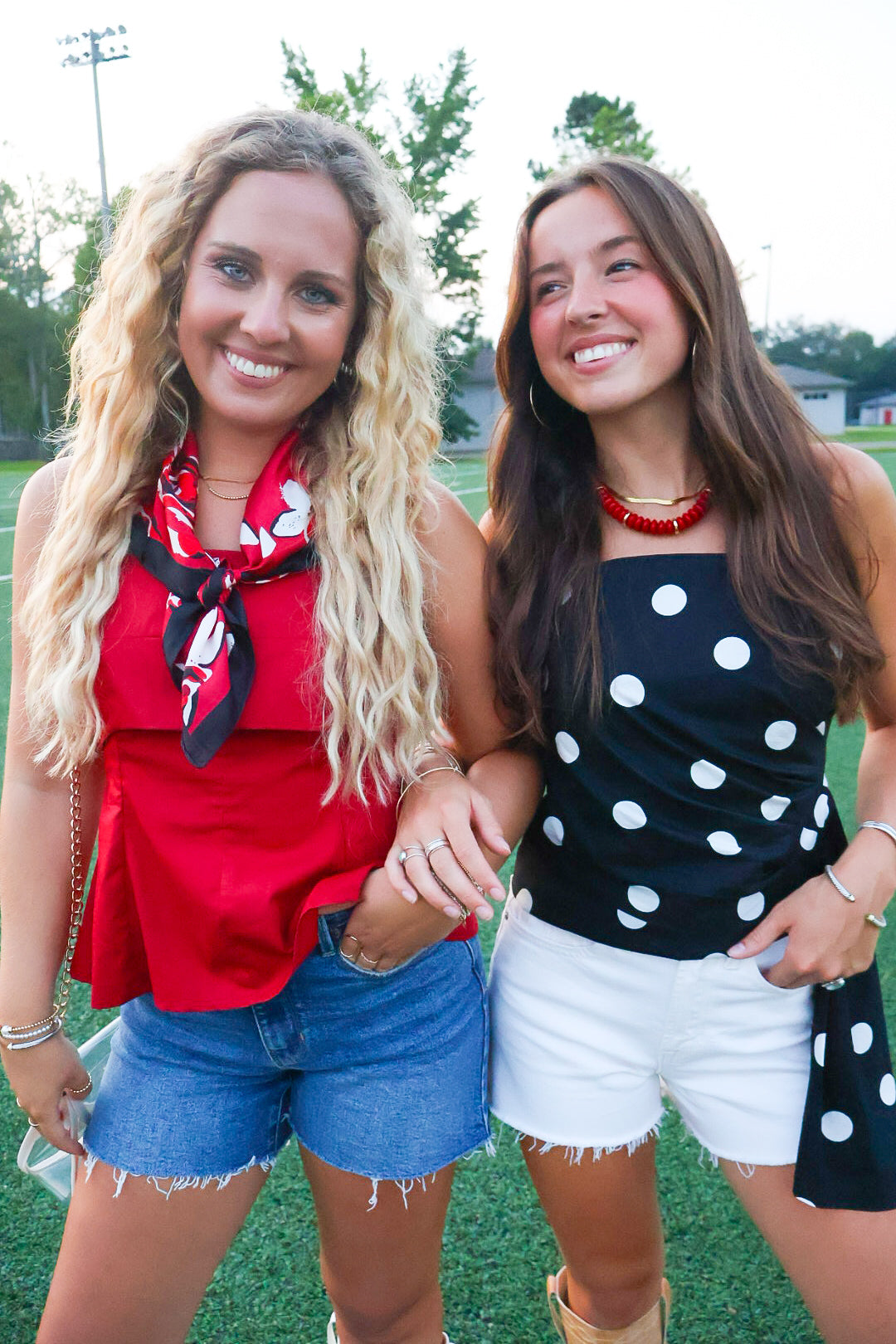 Poplin Fit and Flare Tank - Crimson