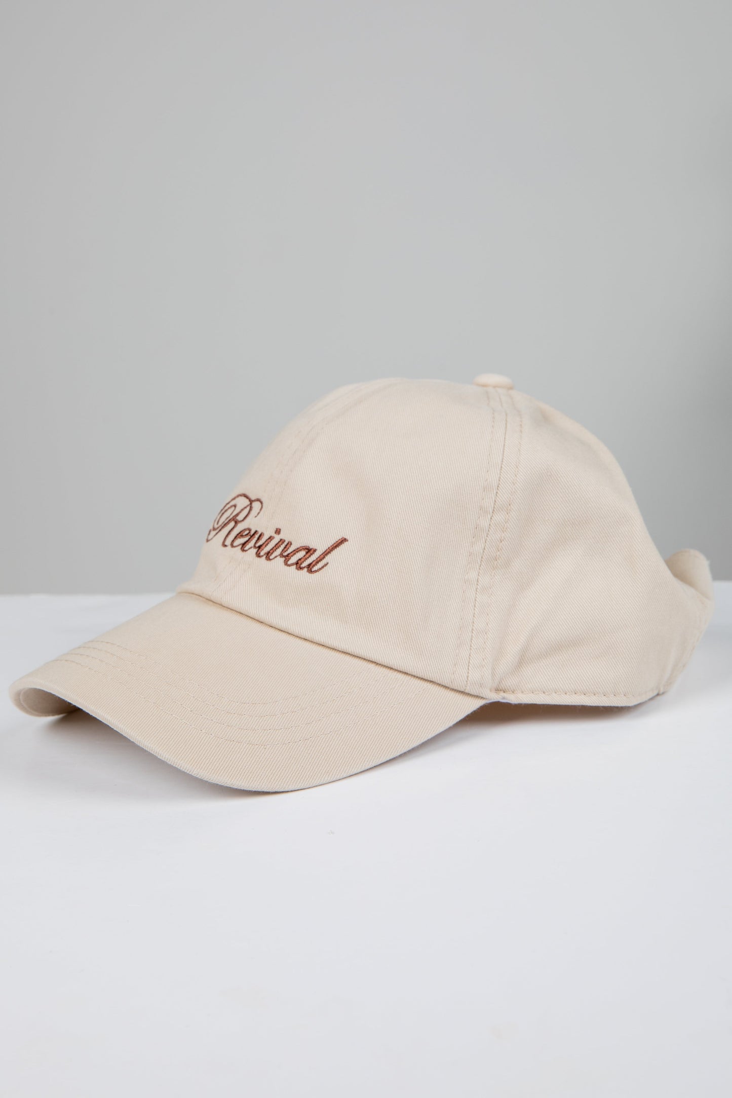 Beige Revival Script Hat