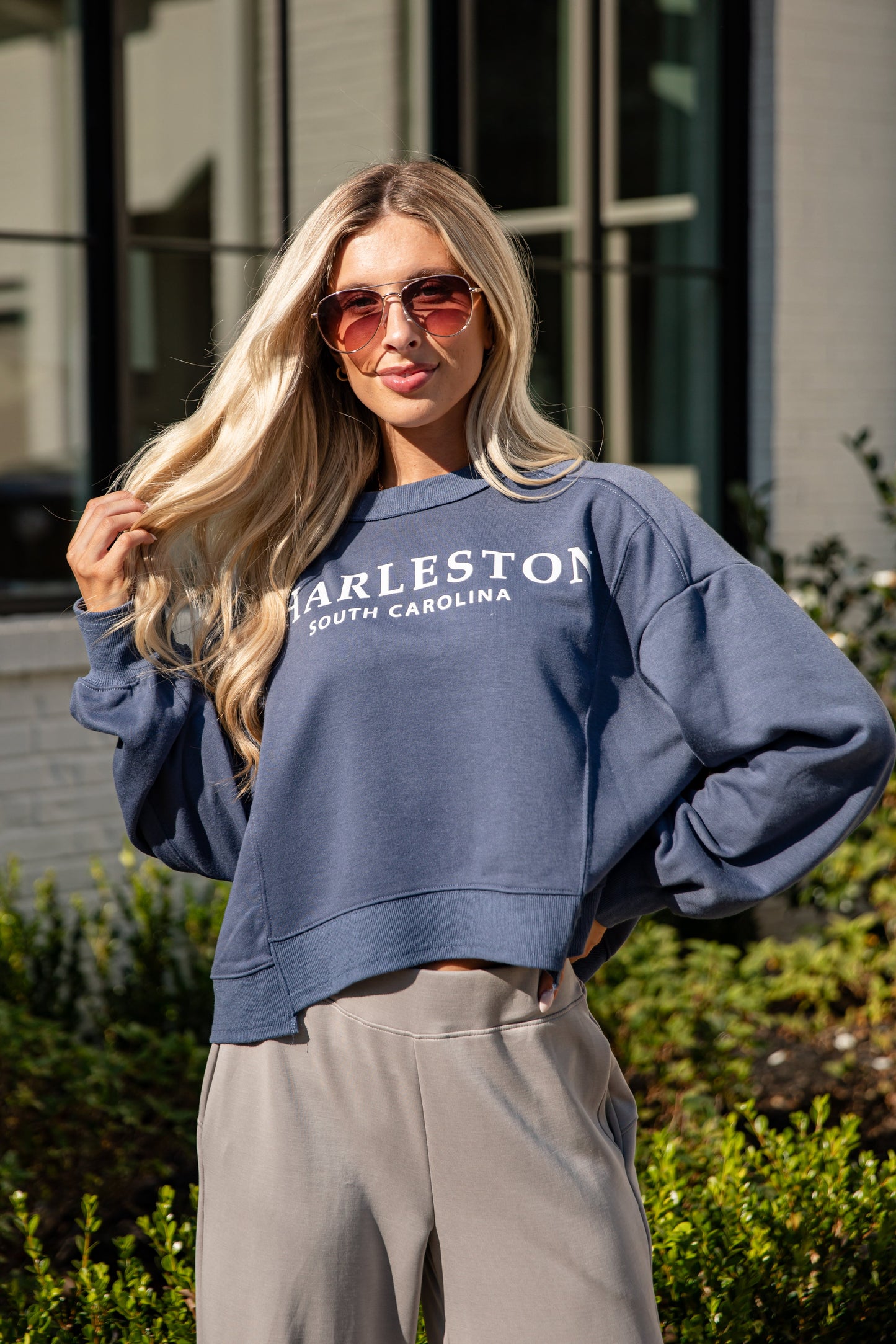 Charleston Cropped Sweatshirt