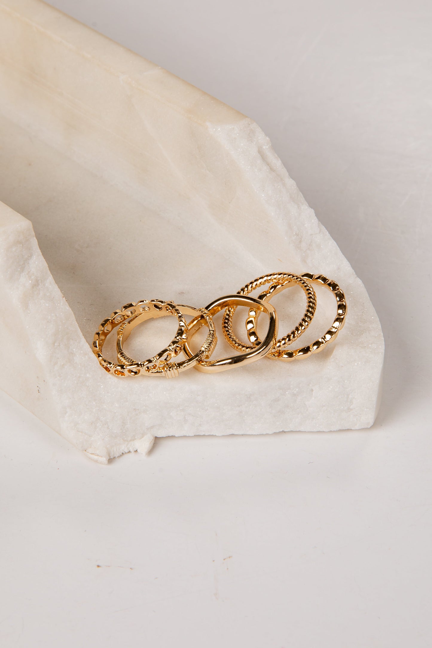 Callista Gold Ring Set