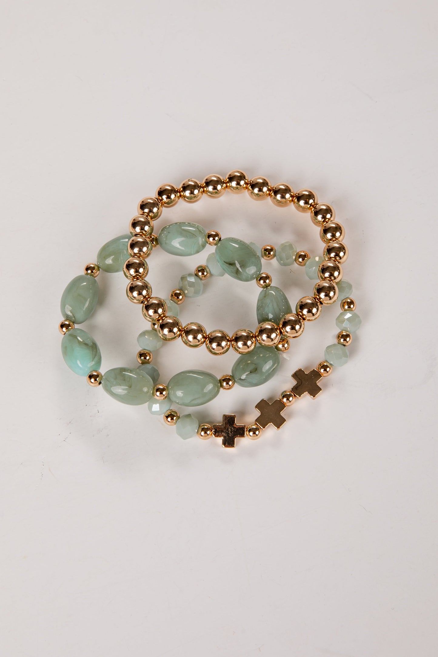 Brighton Mint Beaded Bracelet Set