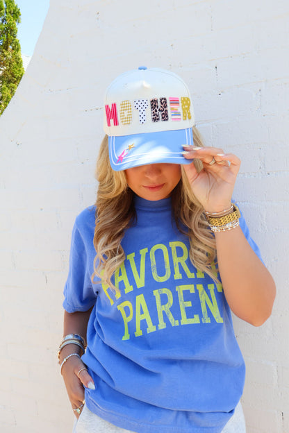 Mother Patchwork Letter Hat
