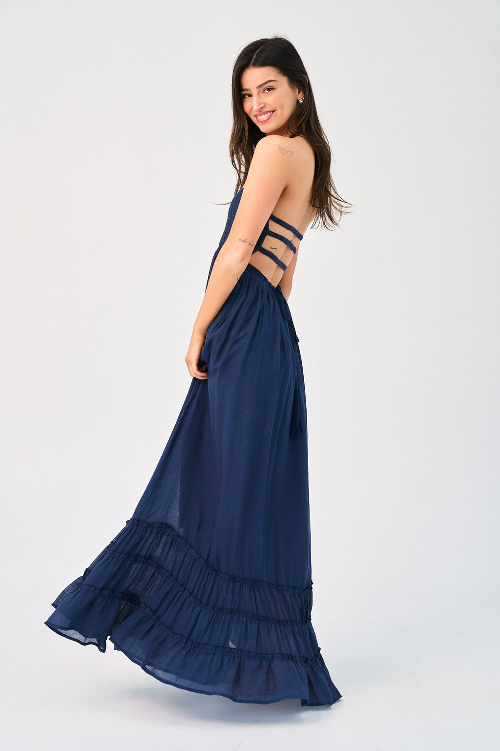 Coralyn Dress in Navy