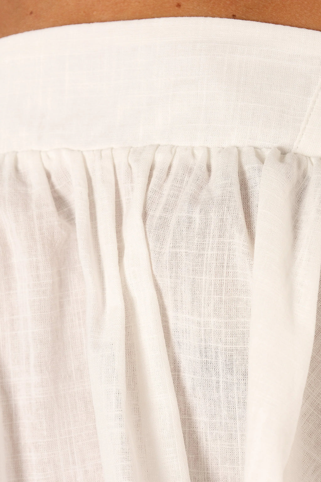 Raye Ruffle Strap Top - White