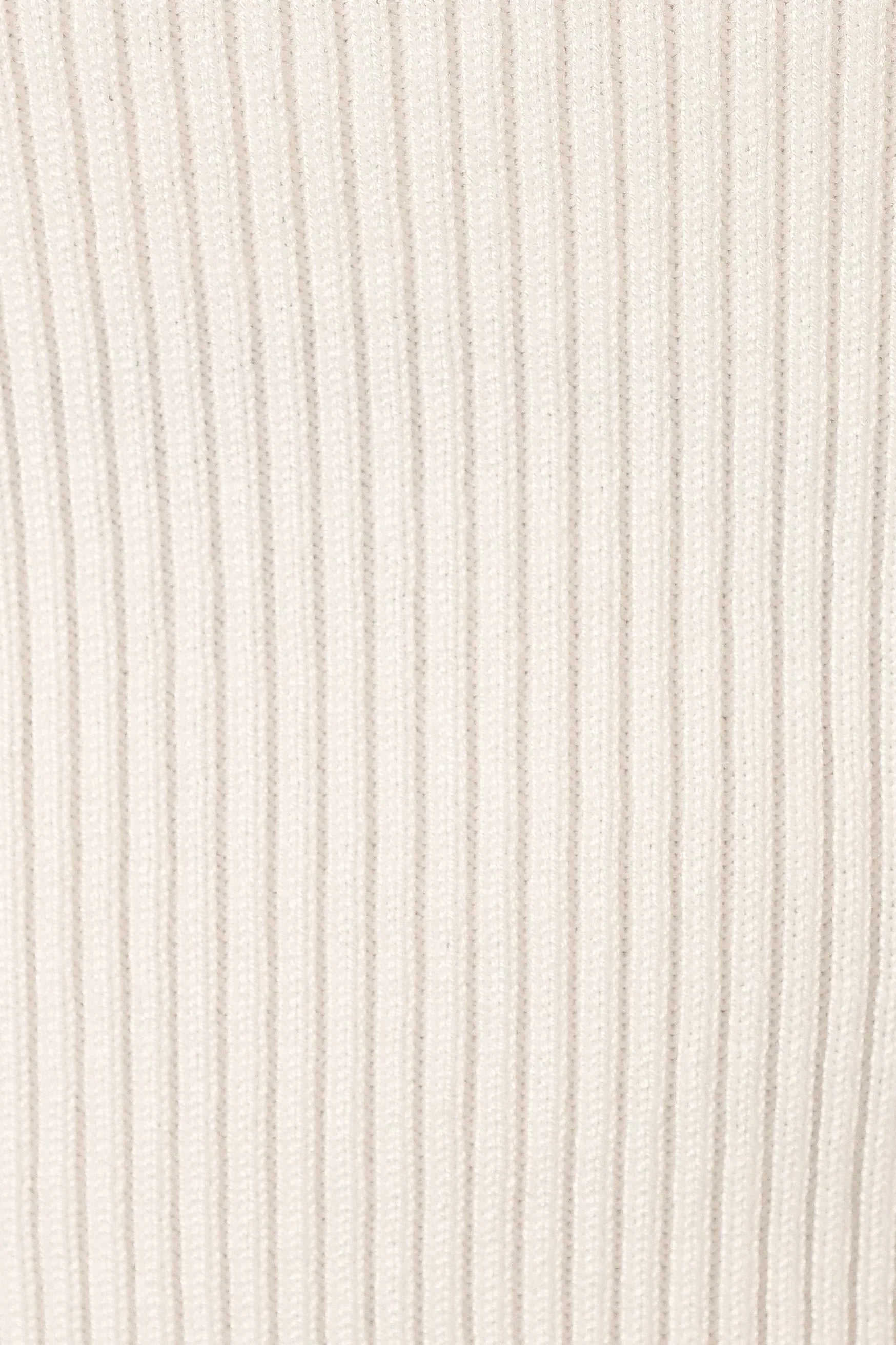 Tammy Ribbed Knit Top - White