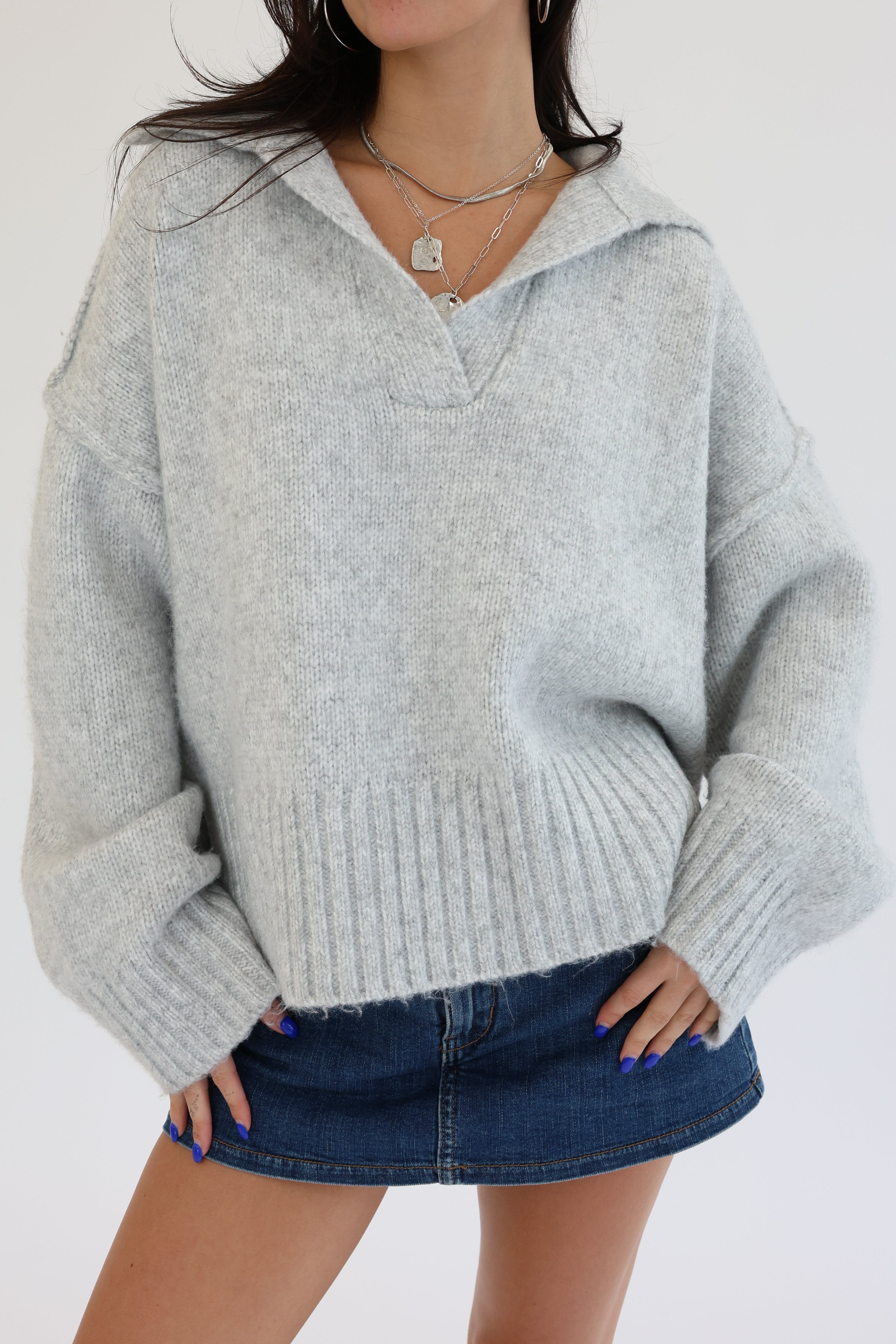 Lizzie Sweater in Grey
