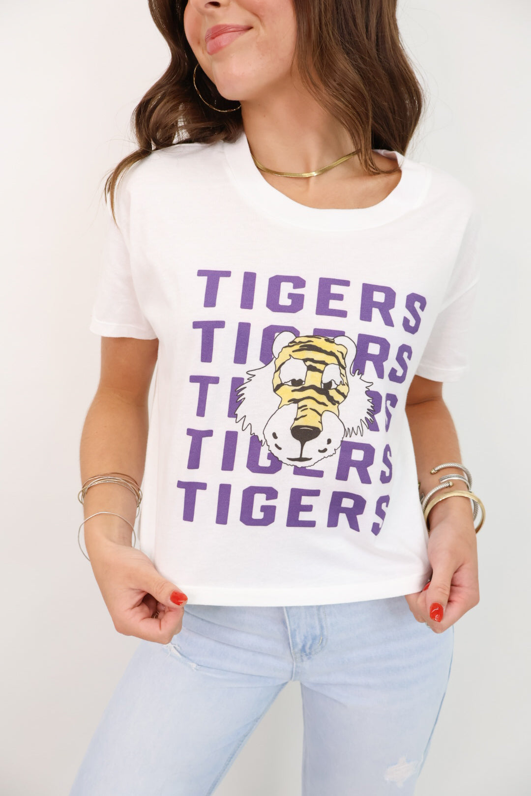 Tigers Mascot Mom Crop