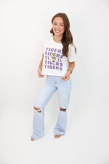 Tigers Mascot Mom Crop