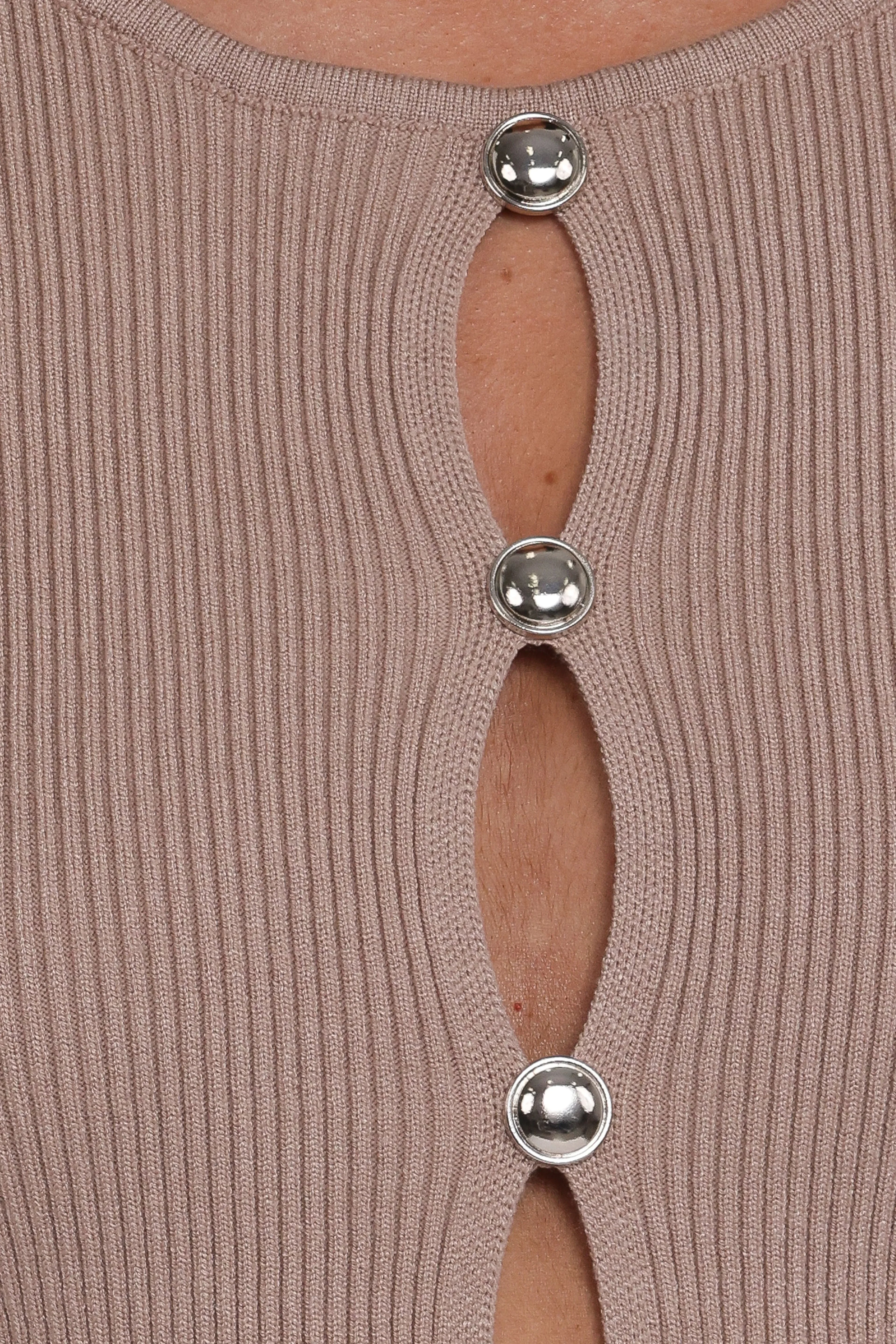 Rosienna Knit Top - Taupe