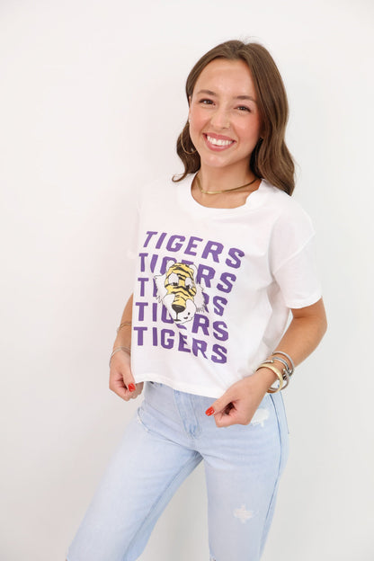 Tigers Mascot Mom Crop