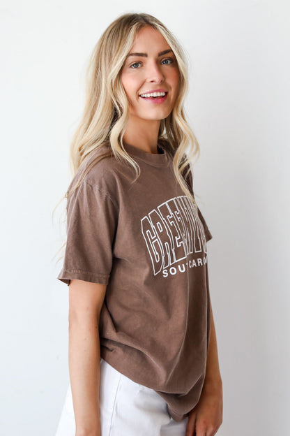 Brown Greenville South Carolina Tee