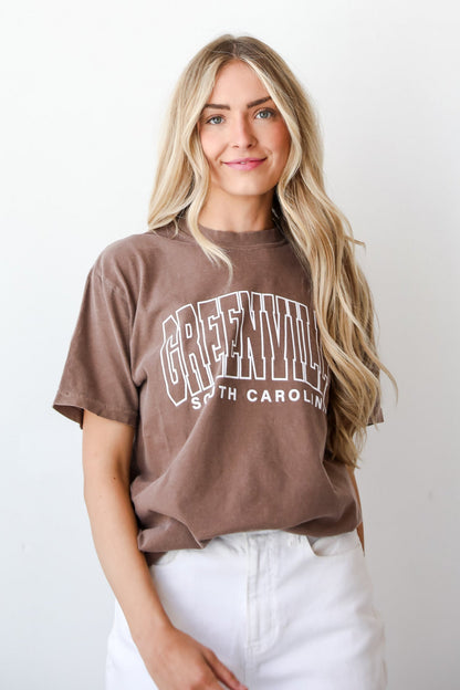 Brown Greenville South Carolina Tee