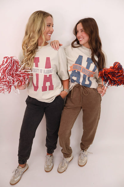AU Auburn University Banner Oversized Tee