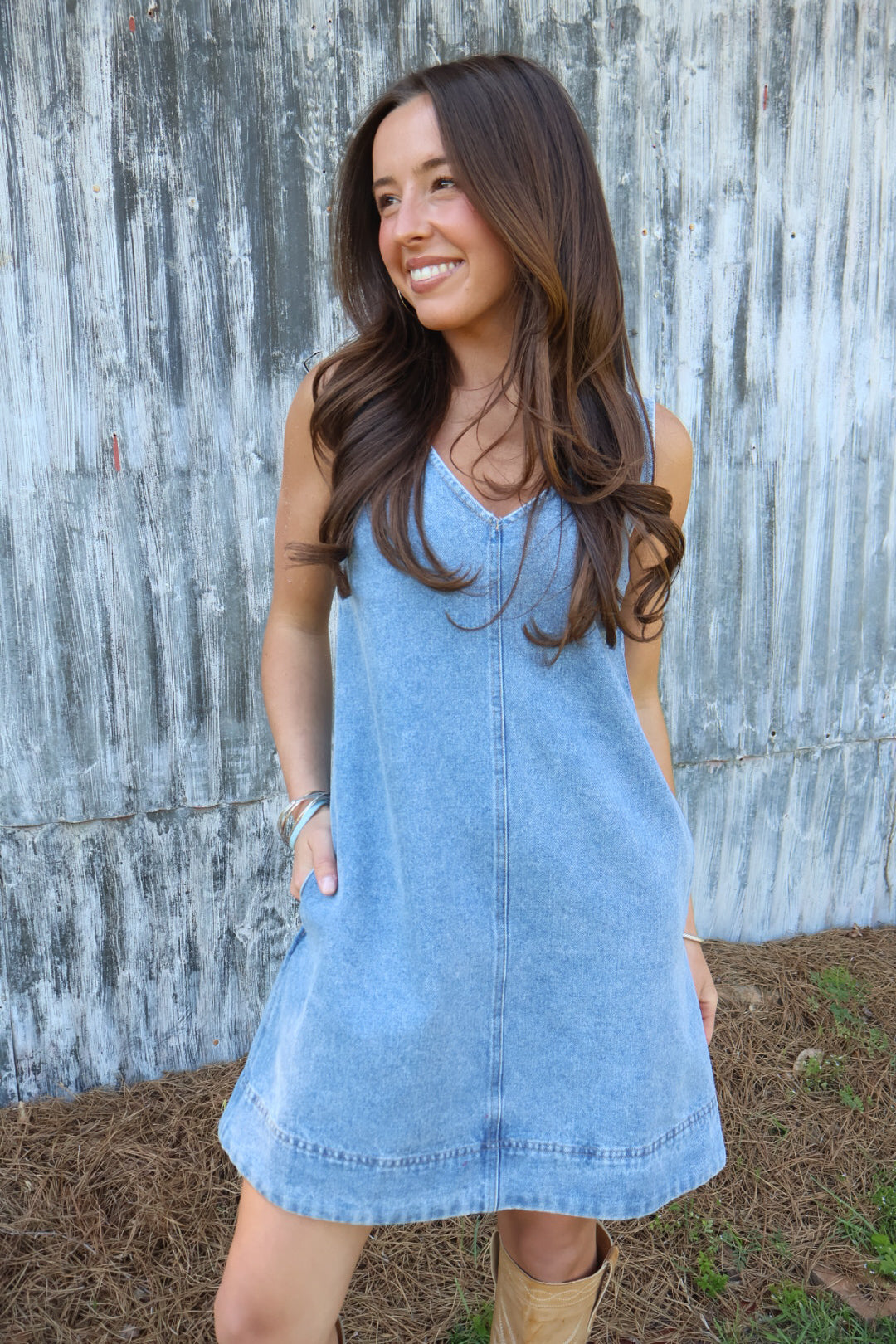 Denim Jumper Dress
