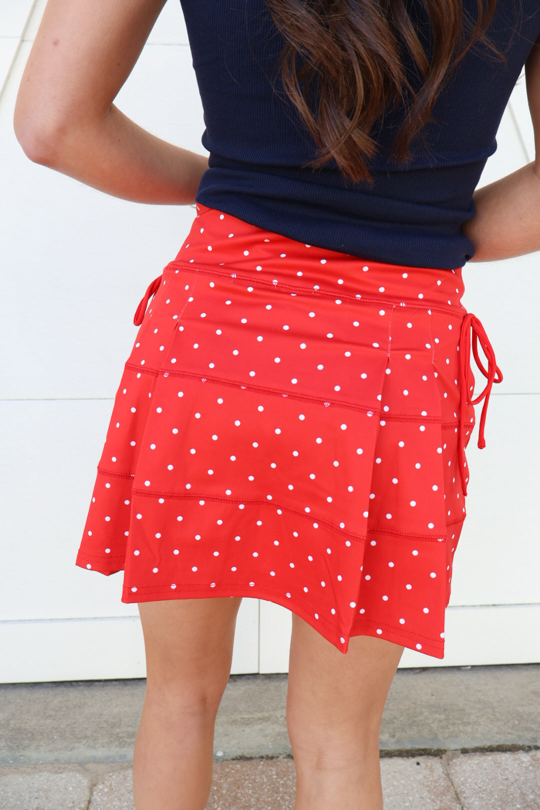 Red Polka Dot Active Skort