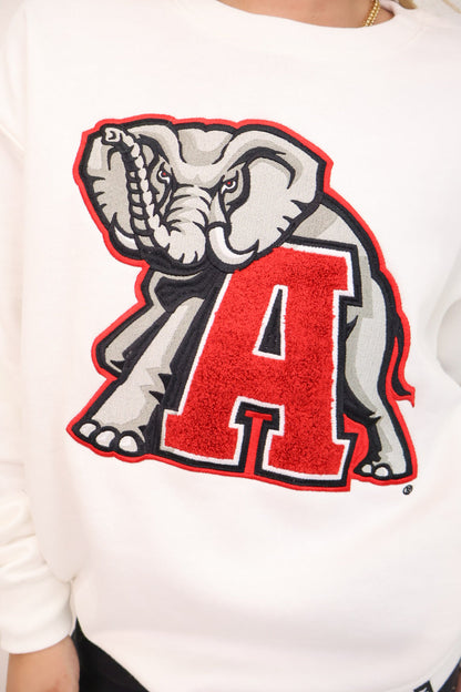 Chenille Alabama Mascot Sweatshirt