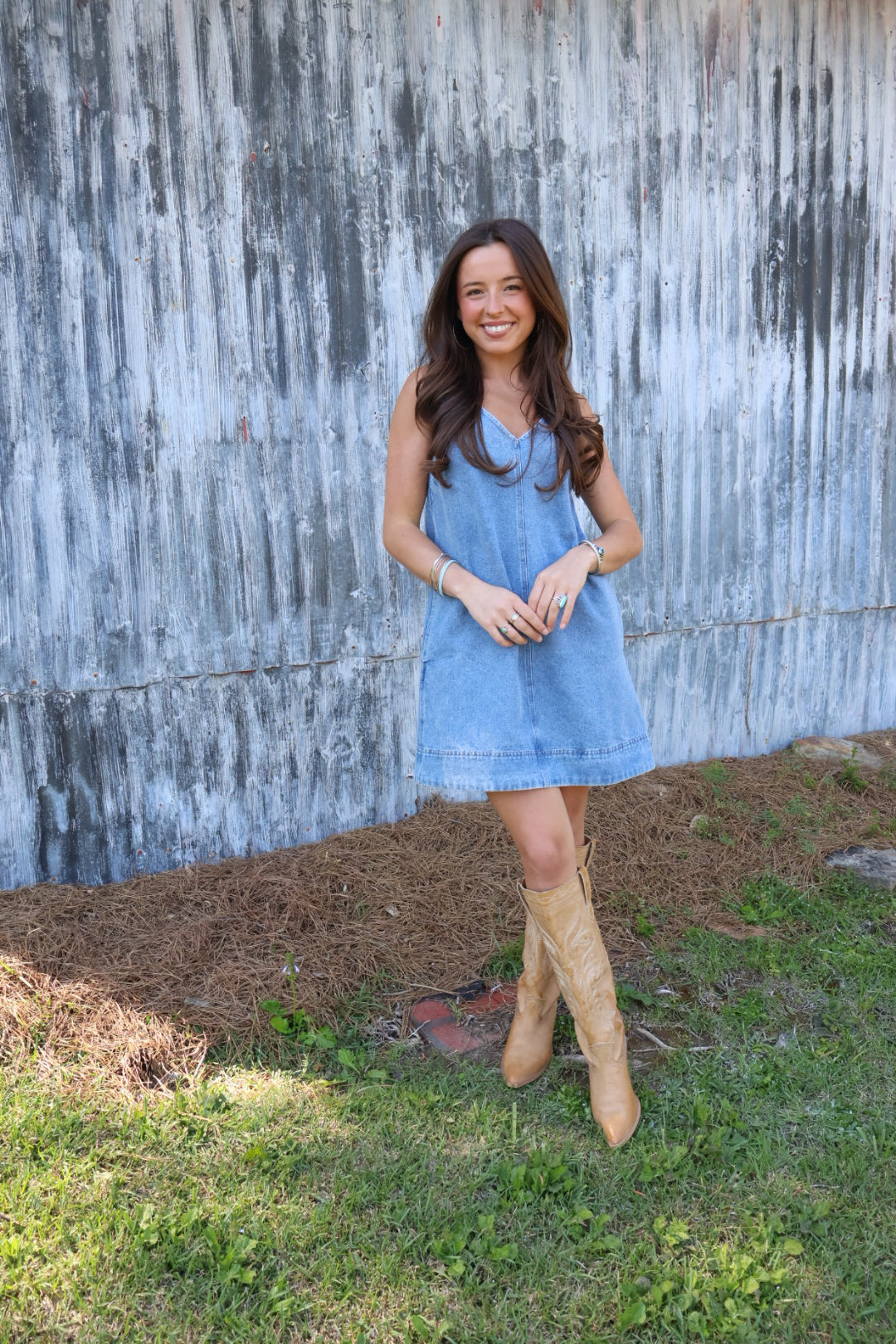 Denim Jumper Dress