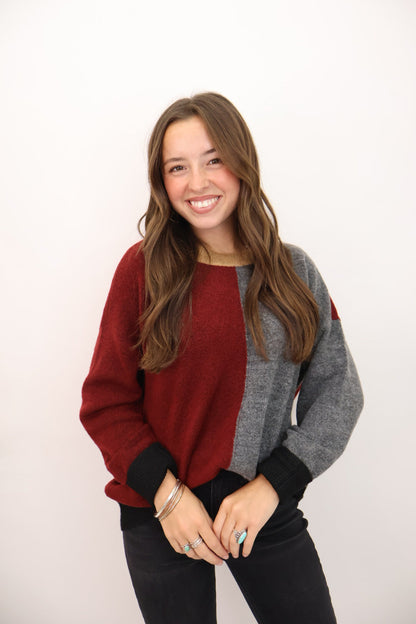 Colorblock Fall Sweater