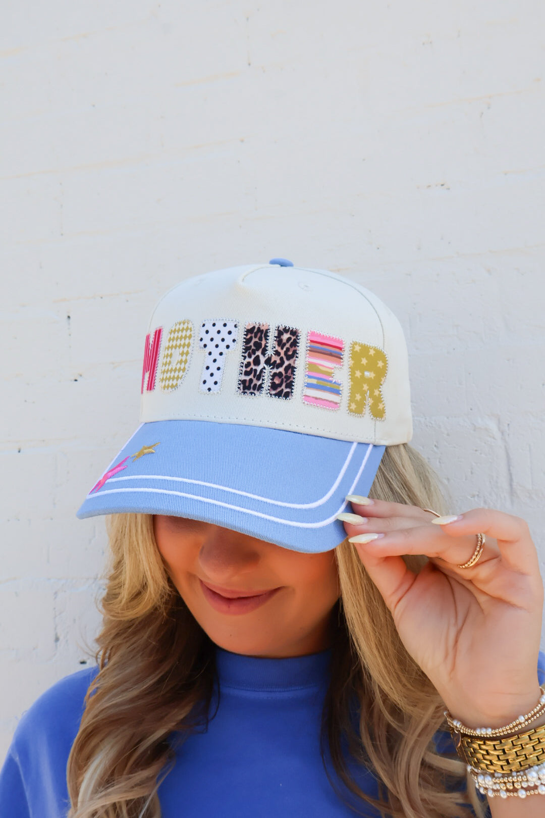 Mother Patchwork Letter Hat