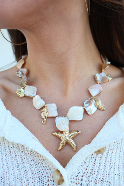 Coastal Charm Statement Necklace