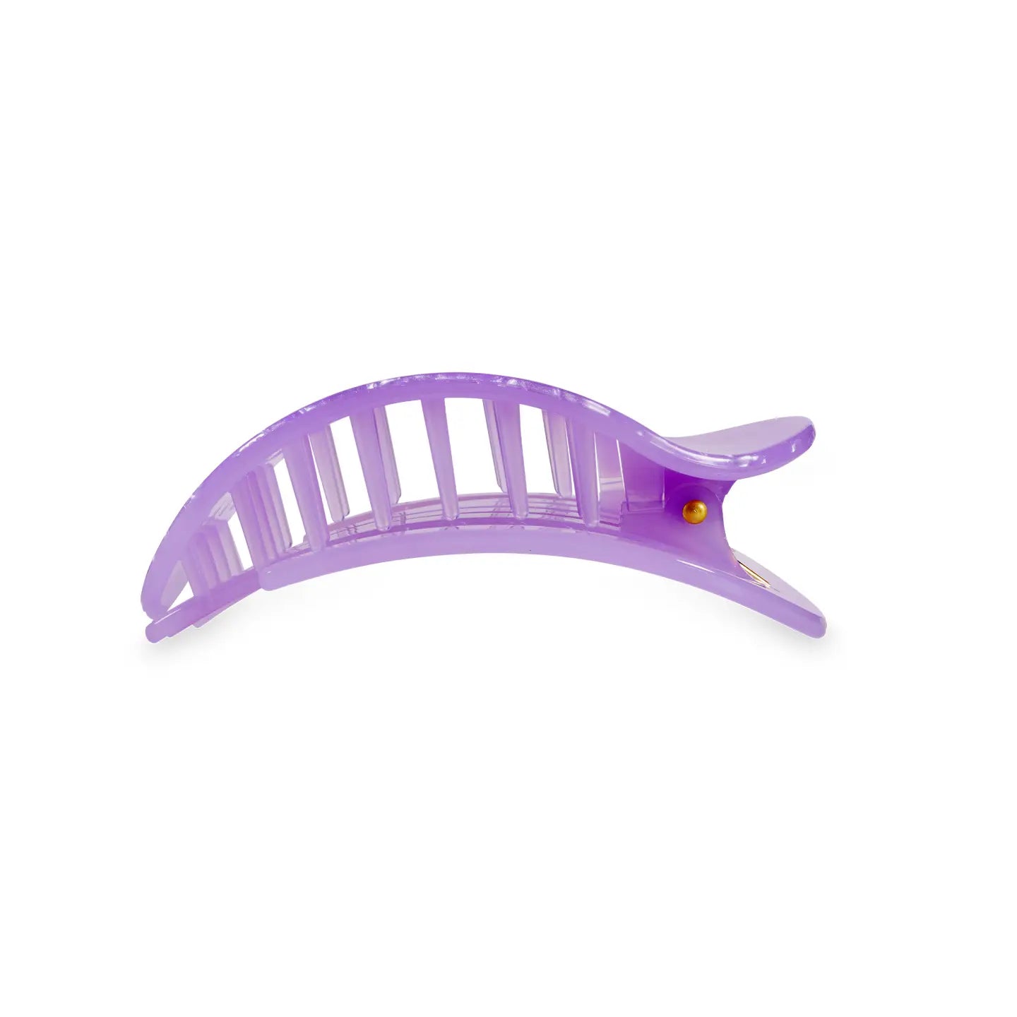 TELETIES Medium Flat Round Hair Clip - Lavender Mist
