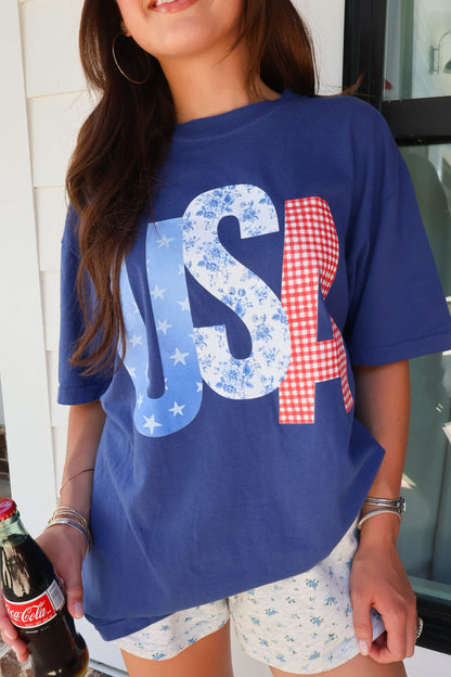 USA Patchwork Graphic Tee