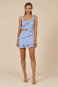 LEYLA MINI DRESS - BLUE