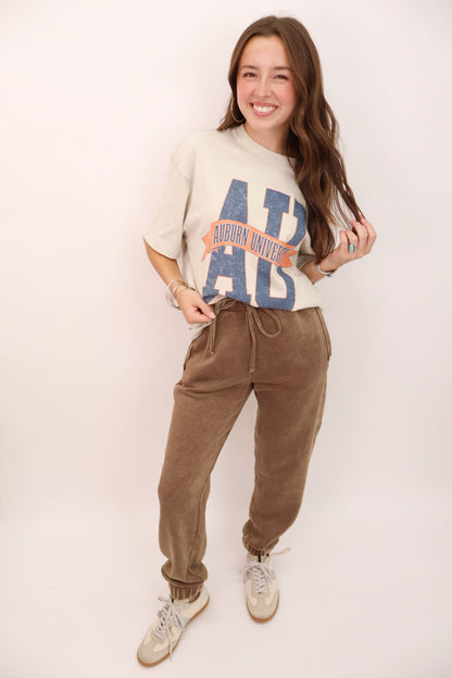 AU Auburn University Banner Oversized Tee