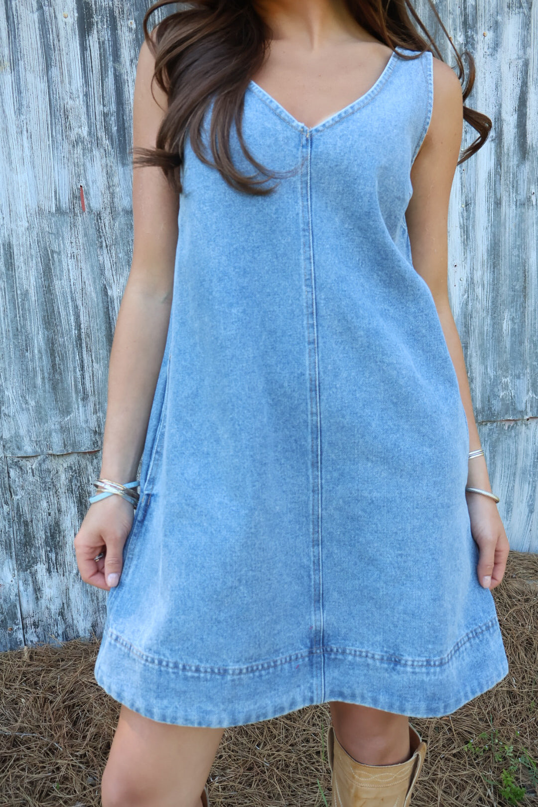 Denim Jumper Dress