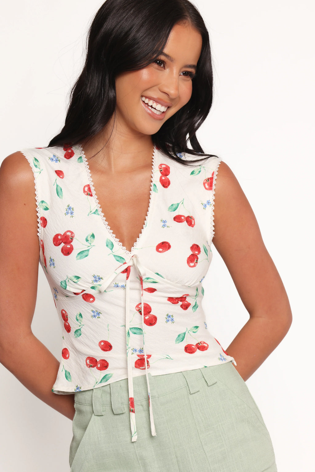 Morgan Top - Starlight Cherry