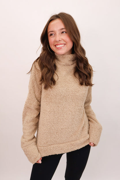 Sherpa Pullover - Mocha