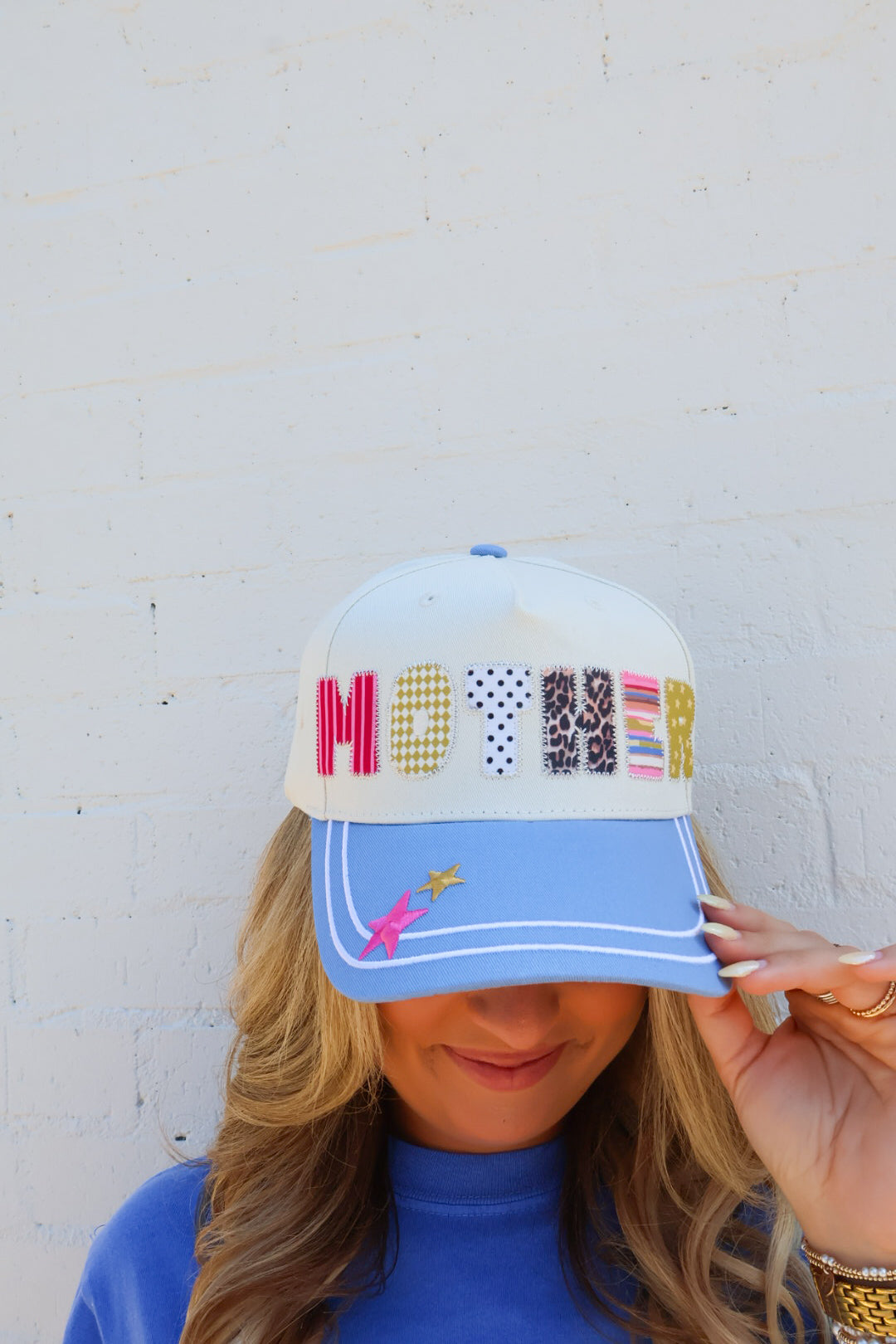 Mother Patchwork Letter Hat