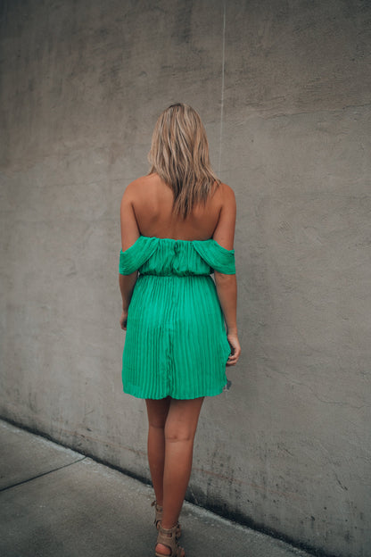 Making Moves Mini Dress (Jade) FINAL SALE