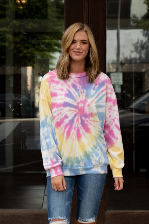 Breathe In Tie Dye Top FINAL SALE