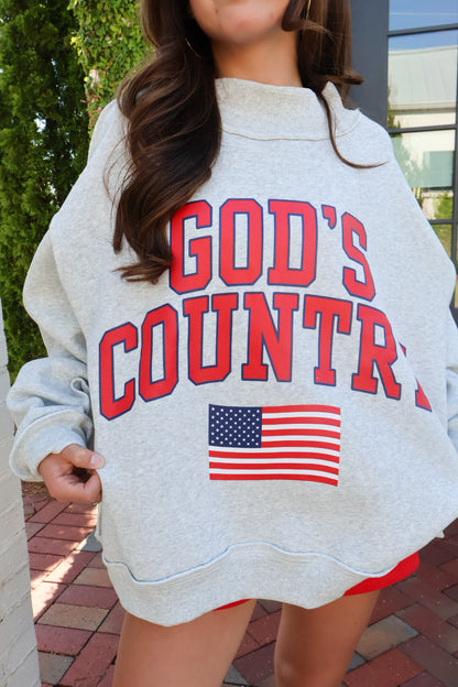 *PRE-ORDER 7/16* God’s Country Reversible Mockneck Pullover