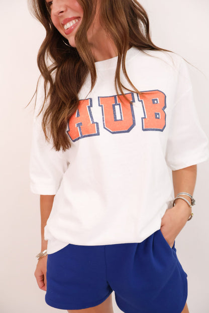 Retro Auburn AUB Oversized Tee