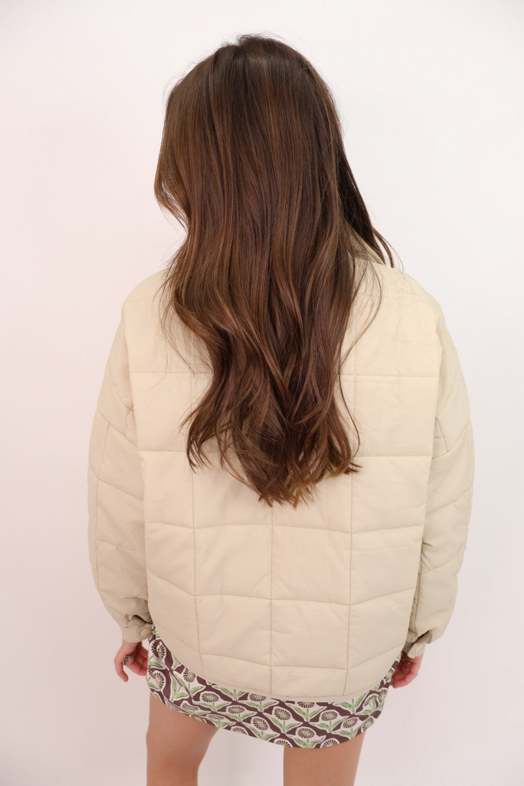 Cozy Up Quilted Puffer Jacket - Beige