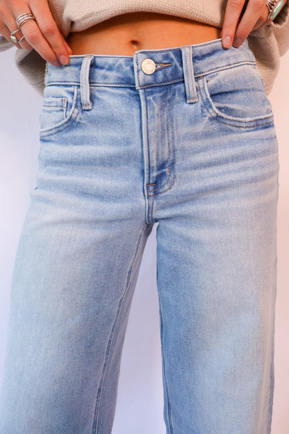 Vervet Olivia high rise crop wide leg