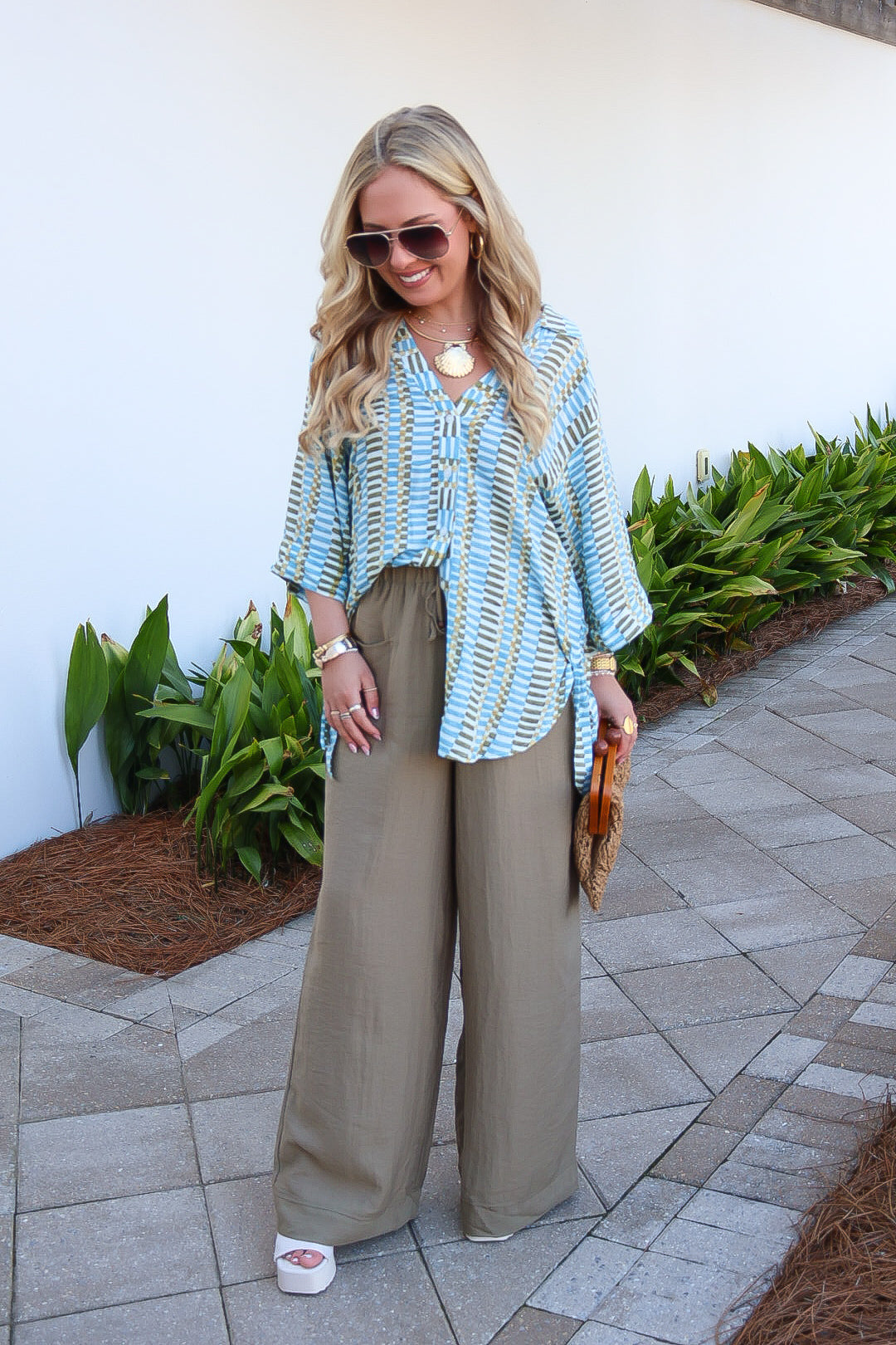 Easy Days Wide Leg Pants – Olive