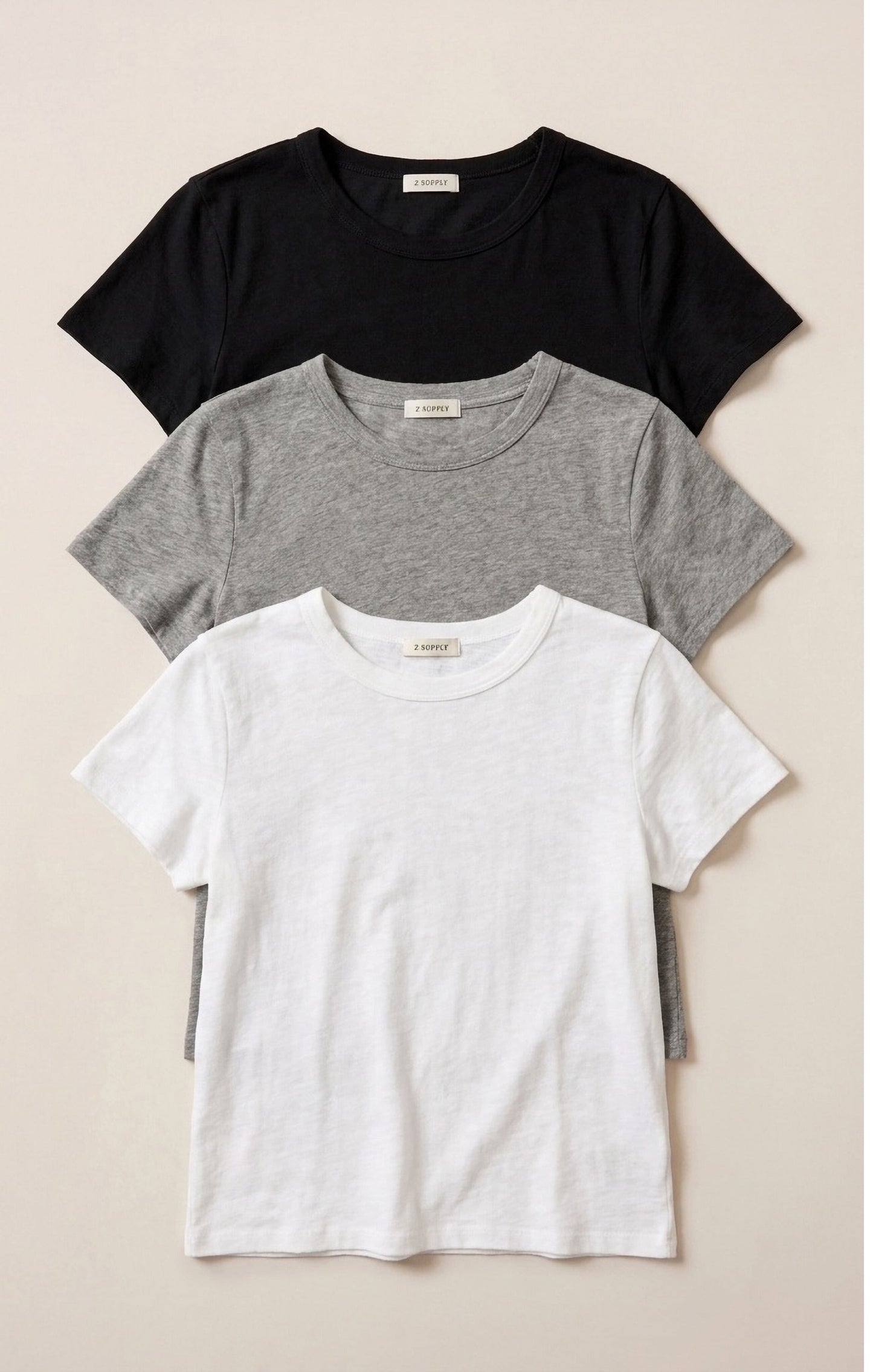Junie Slub Tee Shirt 3-Pack