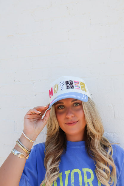 Mother Patchwork Letter Hat