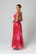 Catalina Cowl Neck Pink Cocktail Dress