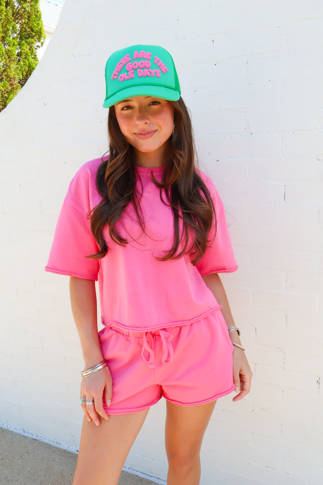 “These Are the Good Ole Days” Trucker Hat - Green