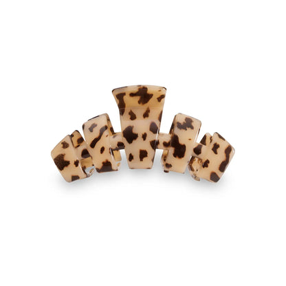 TELETIES Medium Classic Claw Hair Clip - Blonde Tortoise
