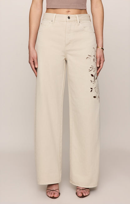 The Show Off Denim High Rise Bowed