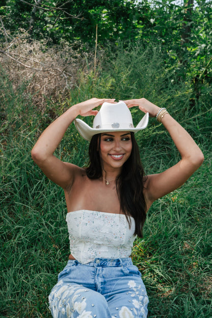 In The Meadow Corset Top (Oatmeal)