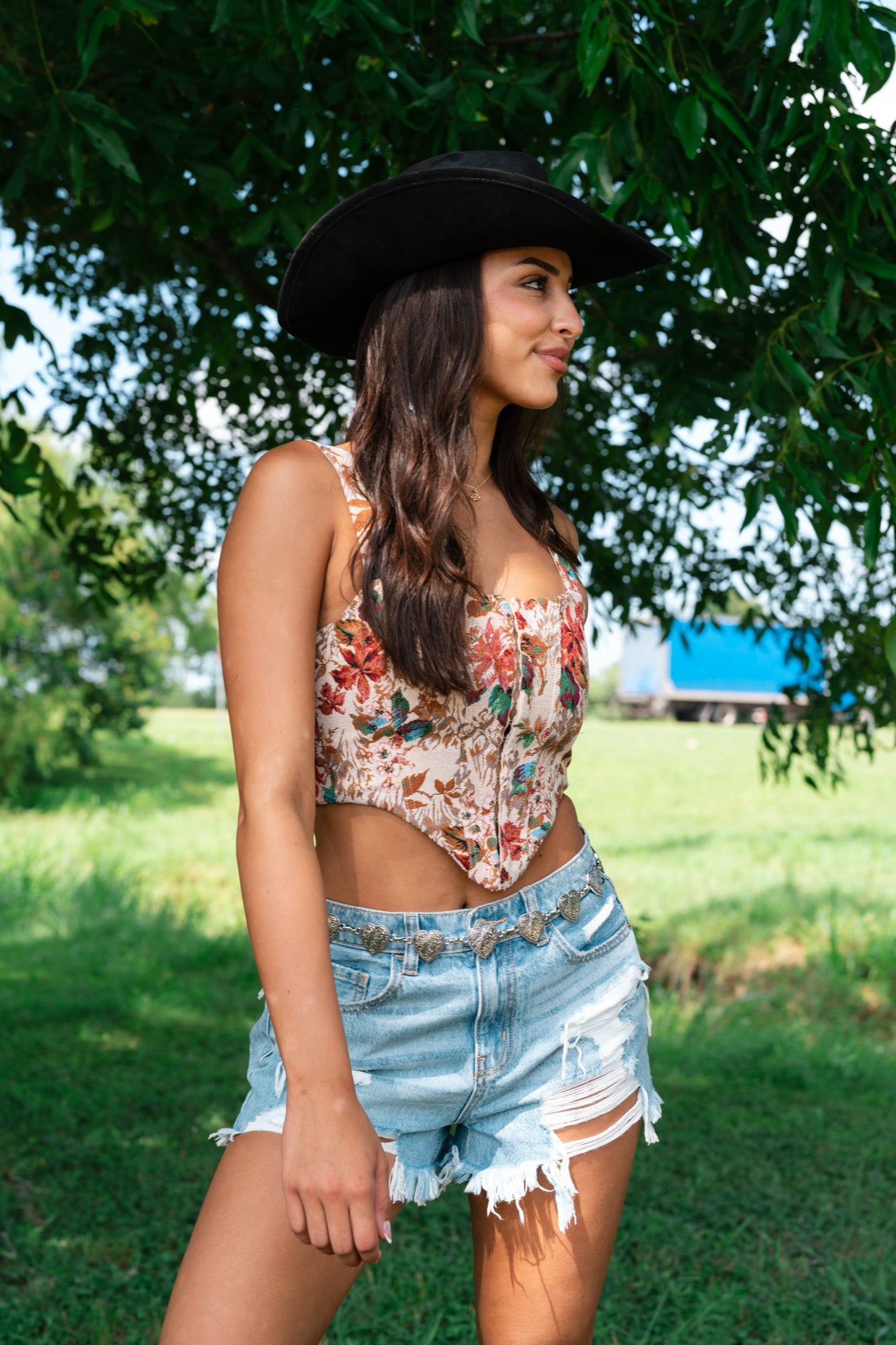 Coors Floral Corset Top